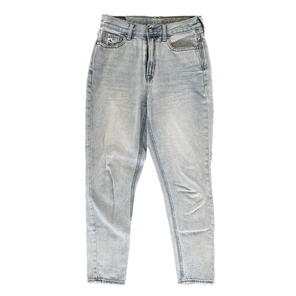 AMERICAN EAGLE Women's Blue JEANS Skinny High Rise Light Wash Size 2 Reg